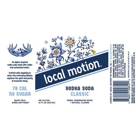 Local Motion Vodka Soda Classic by Local Motion, beer label