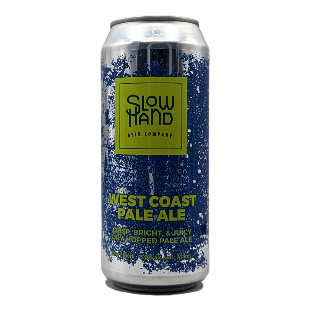 West Coast Pale Ale by Slow Hand Beer Company, beer label