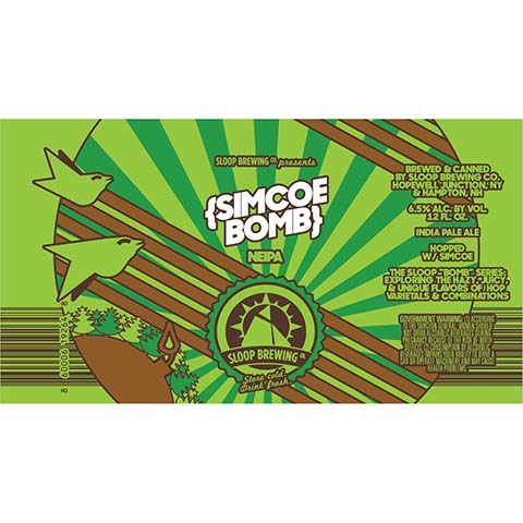 Sloop Simcoe Bomb NEIPA by Sloop Brewing, beer label