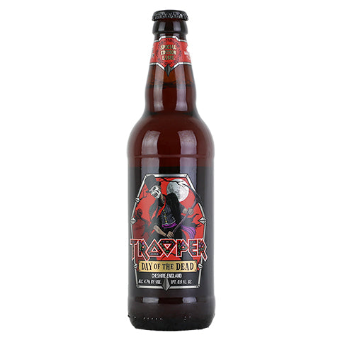 Iron Maiden Trooper Day of the Dead by Robinsons Brewery, beer label