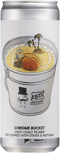 x 450 North Chrome Bucket West Coast Pilsner by Brewski, beer label
