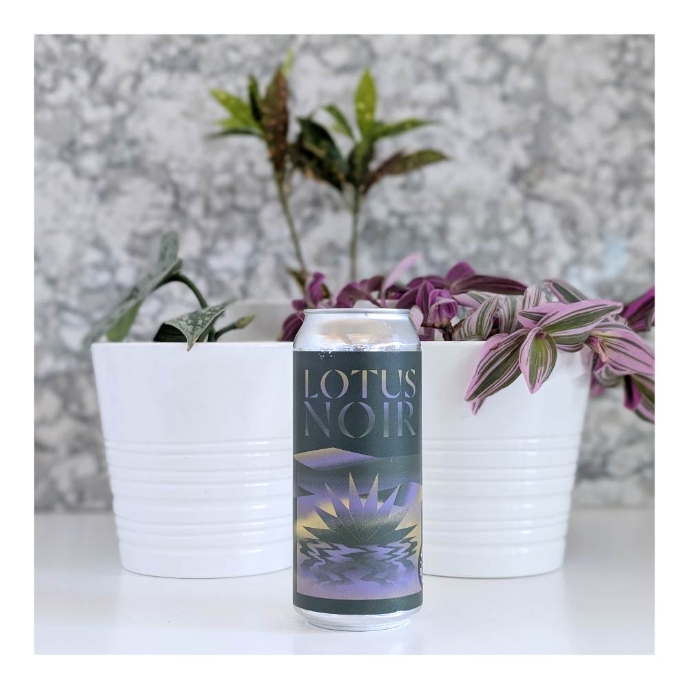 Lotus Noir Hazy IPA by Brasserie du Bas-Canada, beer label