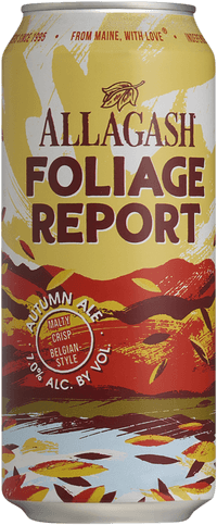 Foliage Report Autumn Ale by Allagash Brewing Company, beer label