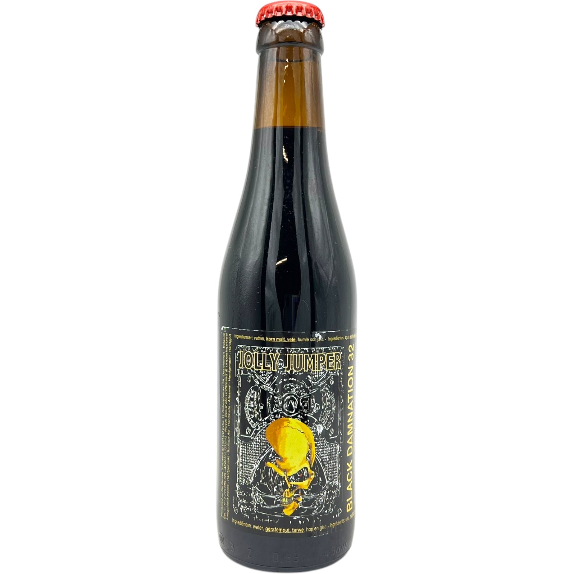 De Struise Black Damnation XXXII Jolly Jumper 330ml by De Struise Brouwers, beer label