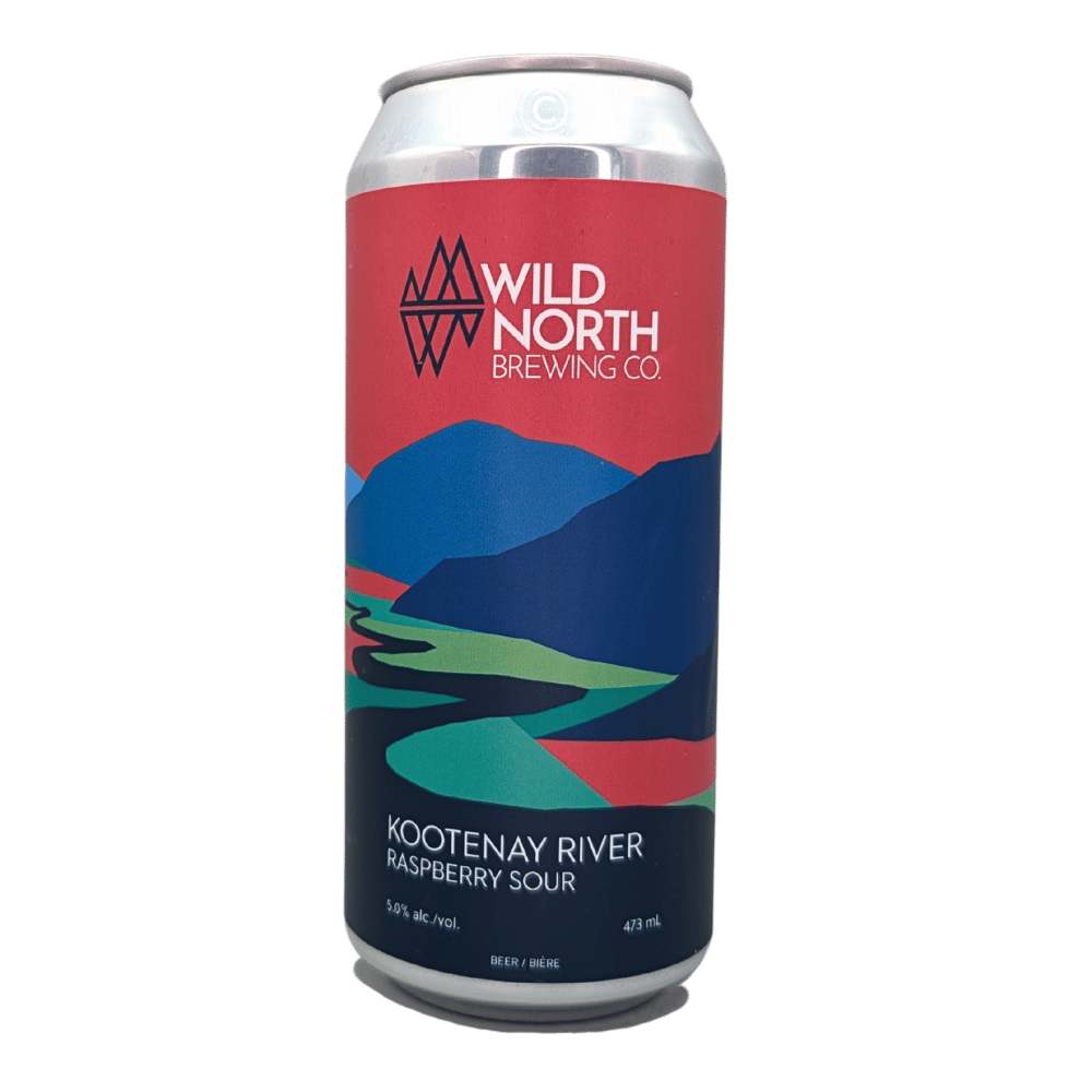 Kootenay River Raspberry Sour by Wild North Brewing Co., beer label