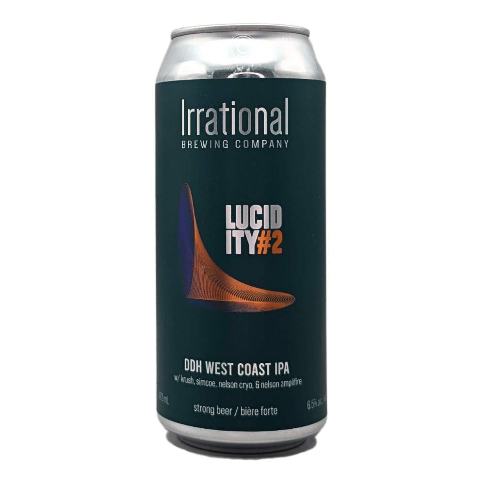 Lucidity #2 DDH West Coast IPA by Irrational Brewing Company, beer label
