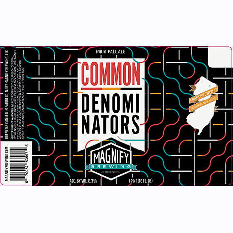 Magnify Common Denominators IPA by Magnify Brewing Company, beer label