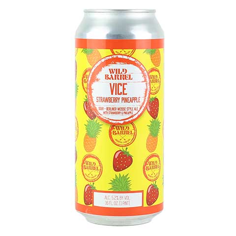 Wild Barrel Vice Strawberry Pineapple by Wild Barrel Brewing Company, beer label