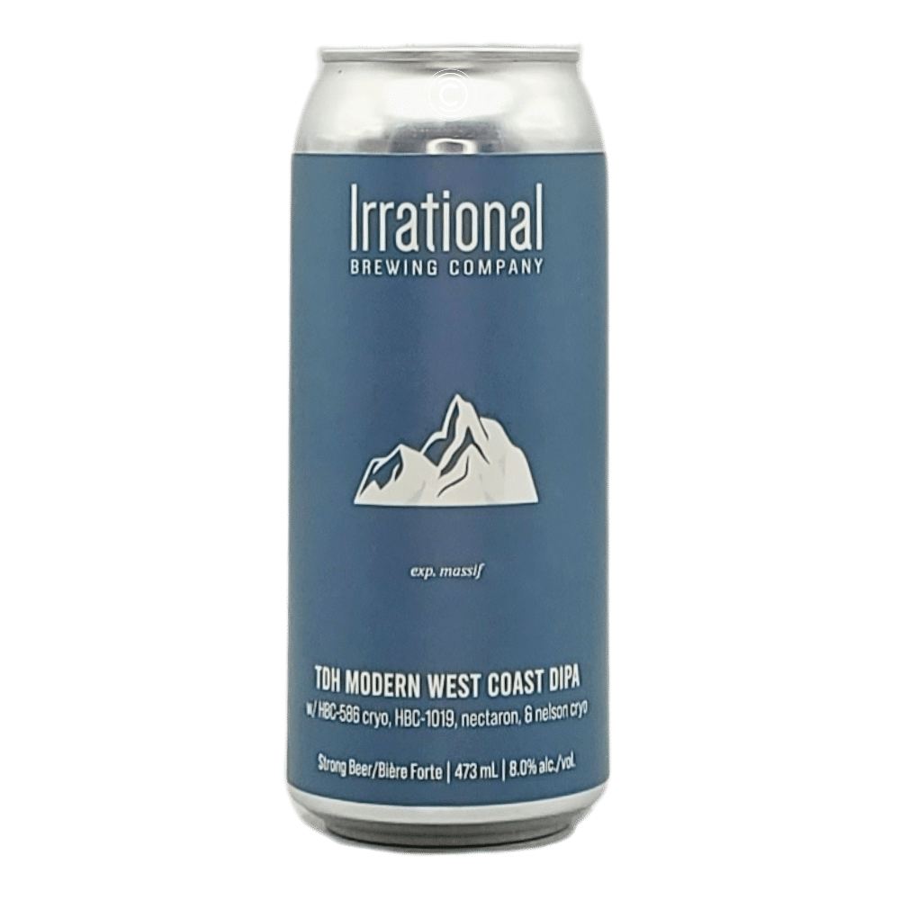 Exp. Massif West Coast IPA by Irrational Brewing Company, beer label