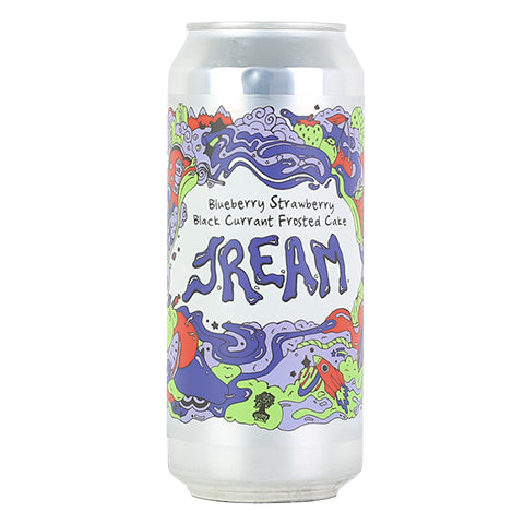 Burley Oak Blueberry Strawberry Black Currant Frosted Cake J.R.E.A.M. Sour Ale by Burley Oak Craft Brewery, beer label