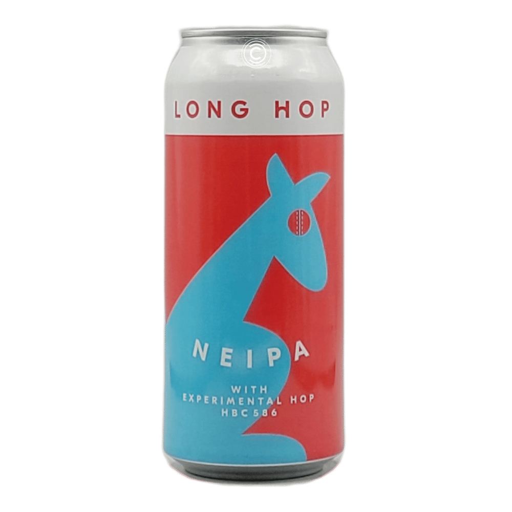 NEIPA w/HBC 586 Hazy IPA by Long Hop Brewing, beer label