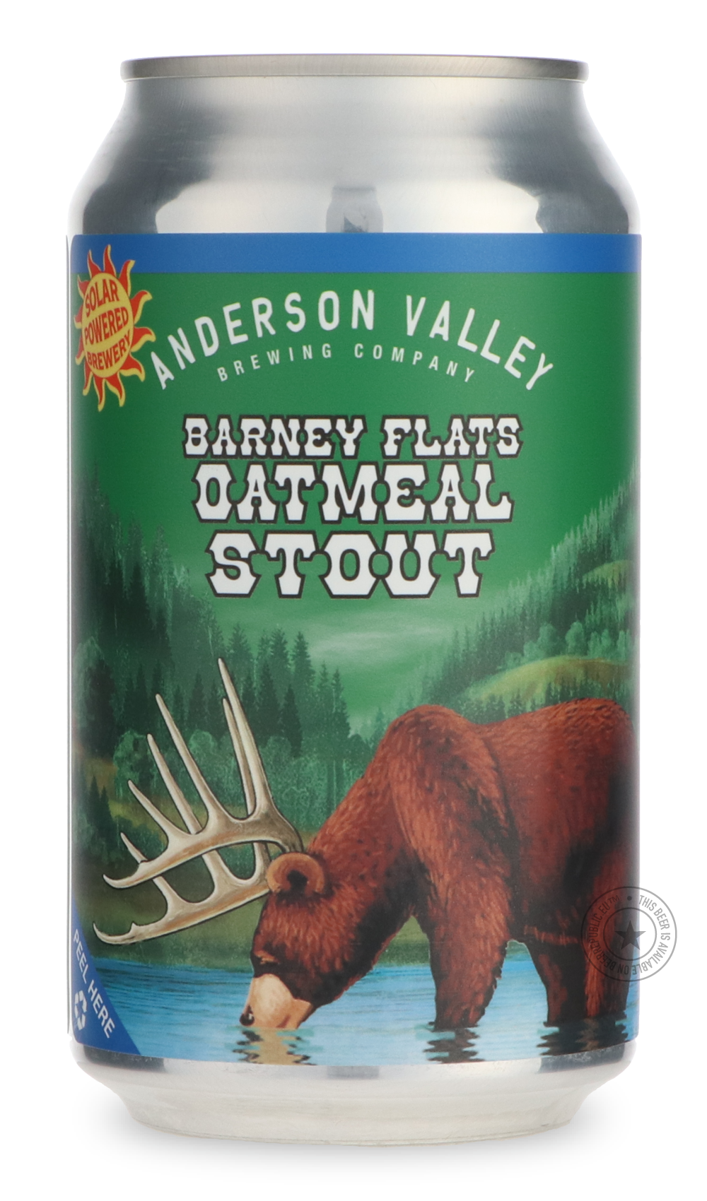 Barney Flats Oatmeal Stout by Anderson Valley Brewing Company, beer label