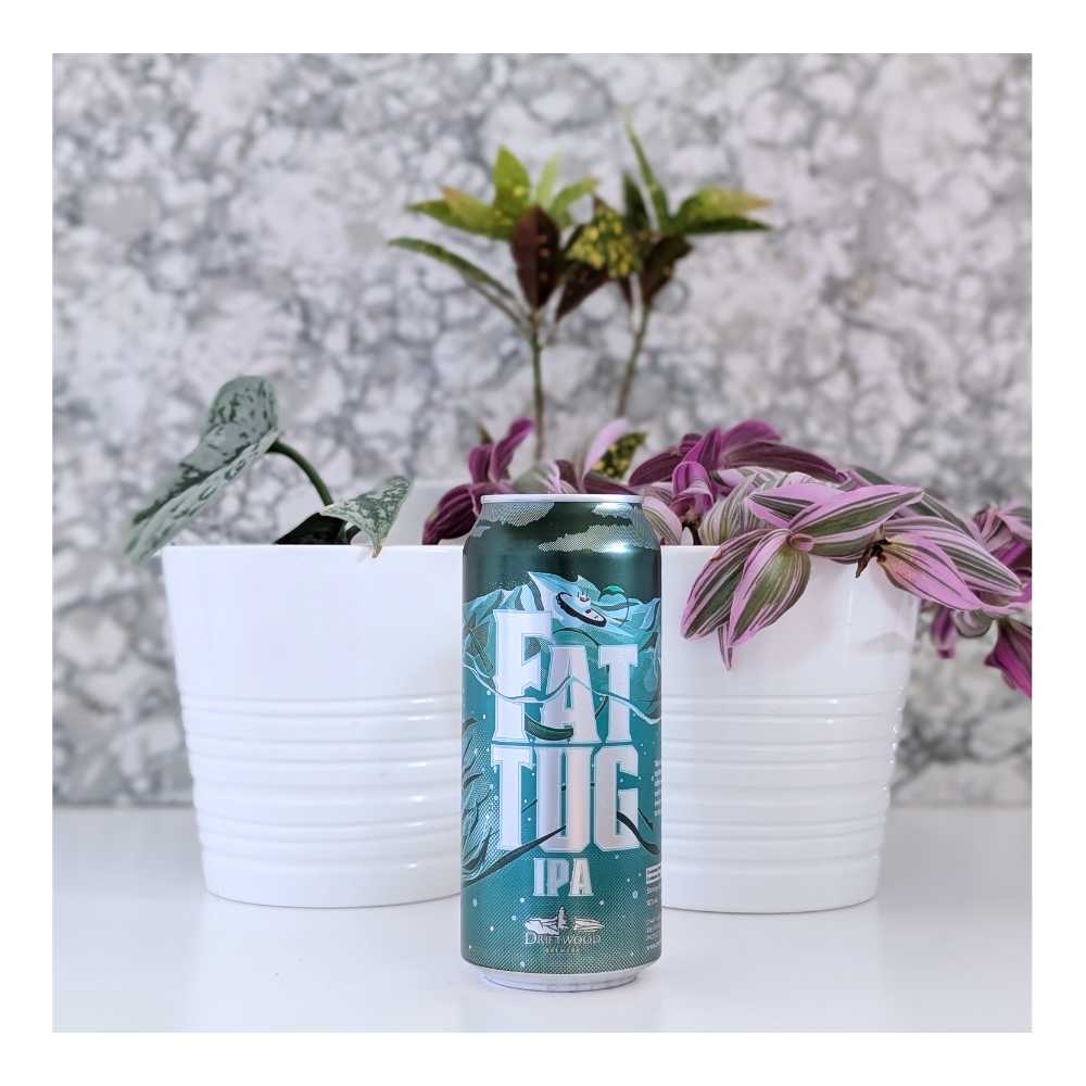 Brewery Fat Tug IPA by Driftwood Brewery, beer label