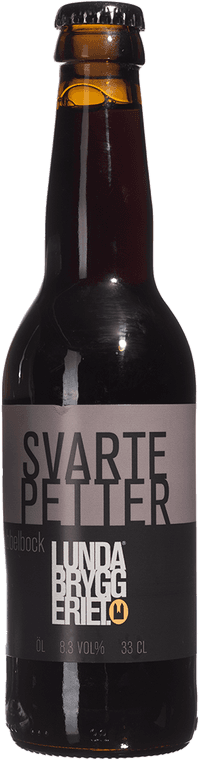 Svarte Petter Svart Dubbelbock by Lundabryggeriet, beer label
