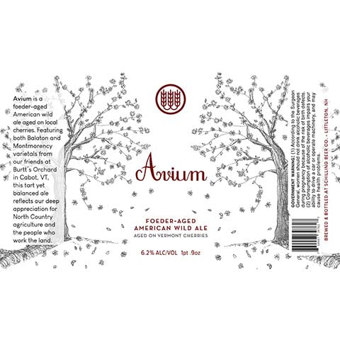 Schilling Avium Foeder-Aged American Wild Ale by Schilling Beer Co, beer label