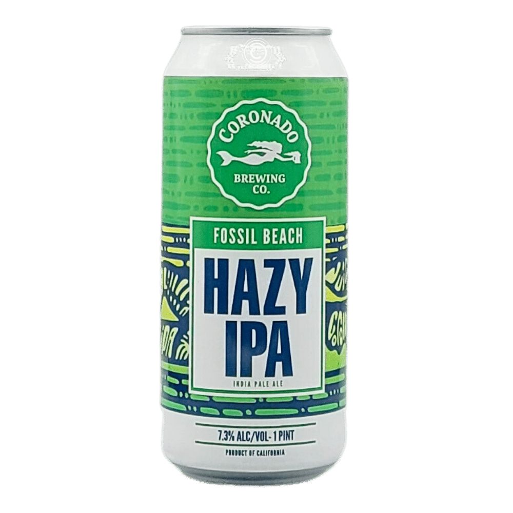 Co. Fossil Beach Hazy IPA by Coronado Brewing Co, beer label