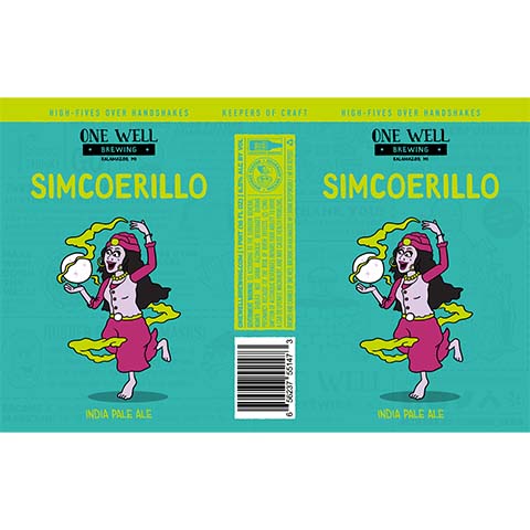 Notch Simcoerillo IPA by One Well Brewing, beer label