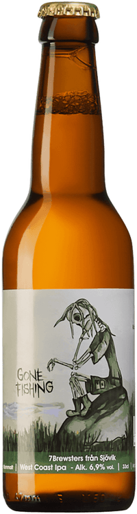 Gone Fishing by 7Brewsters, beer label