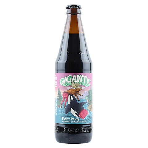 Gigantic Fancy Pants Hazelnut Chocolate Stout by Gigantic Brewing Co, beer label