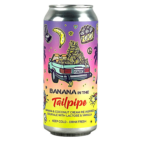 Hidden Springs Banana In the Tailpipe Sour Ale by Hidden Springs Ale Works, beer label