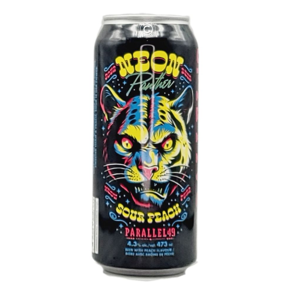 Parallel 49 Brewing Neon Panther Peach Sour by Parelle 49 Brewing, beer label