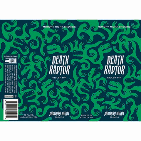 Monday Night Death Raptor Killer IPA by Monday Night Brewing, beer label