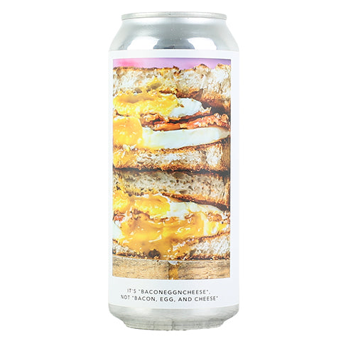 Evil Twin It's Baconeggncheese, Not "Bacon, Egg, and Cheese IPA by Evil Twin Brewing, beer label
