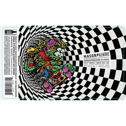 Mason Ale Works Checkerboard Classic Hazy DIPA by Mason Aleworks, beer label