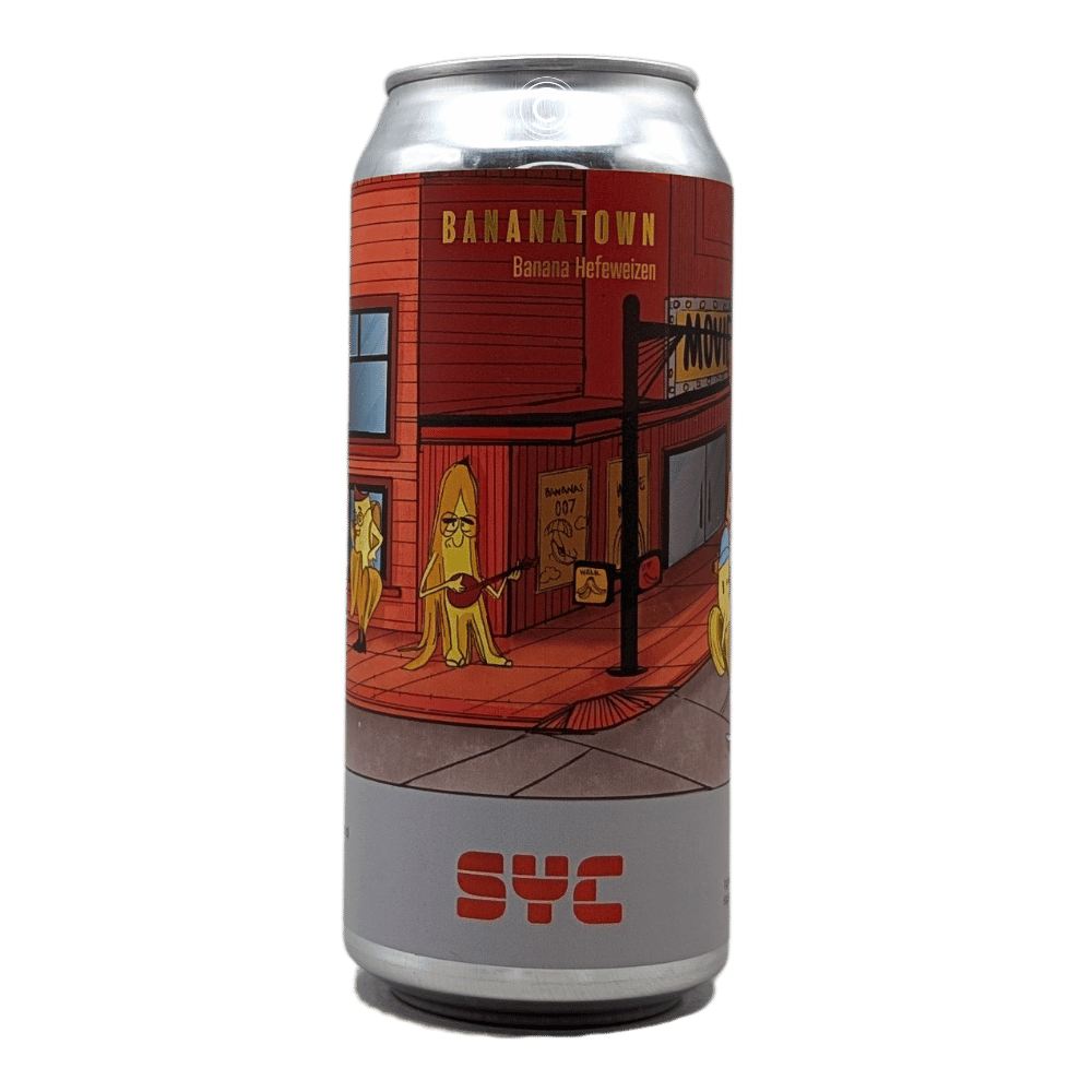 Bananatown Hefeweizen by SYC Brewing Co., beer label