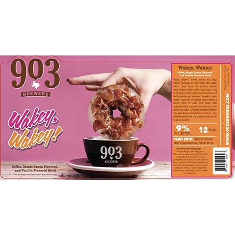 903 Brewers Wakey, Wakey! Stout by 903 Brewers, beer label