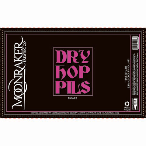 Moonraker Dry Hop Pils by Moonraker Brewing Co, beer label