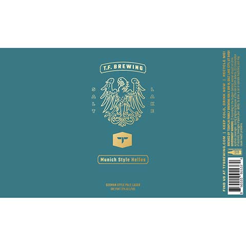 Templin Family Munich Style Helles German Lager by T.F. Brewing, beer label