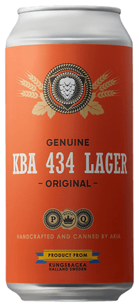 KBA 434 by AKiA Brygghus, beer label