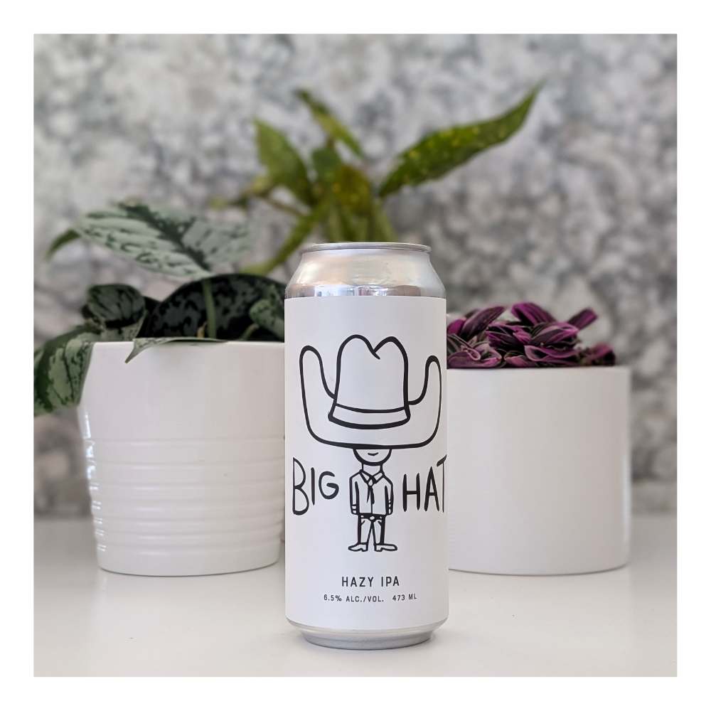 Social Big Hat Hazy IPA by Best of Kin, beer label