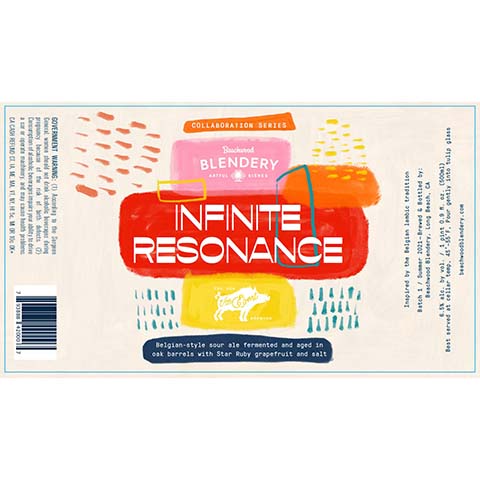 Beachwood Infinite Resonance Belgian Sour Ale by Beachwood Brewing, beer label