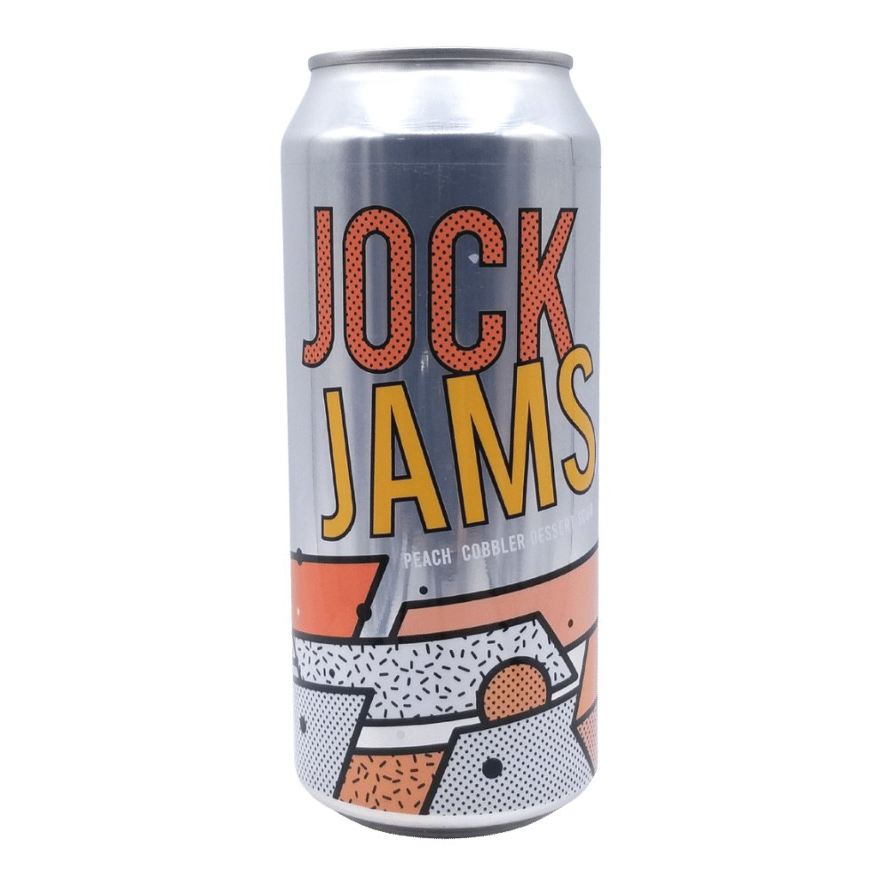 Jock Jams Peach Cobbler Dessert Sour by Twin Sails Brewing, beer label