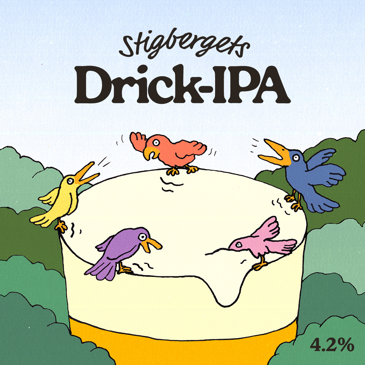 Drick-IPA by Stigbergets Bryggeri, beer label