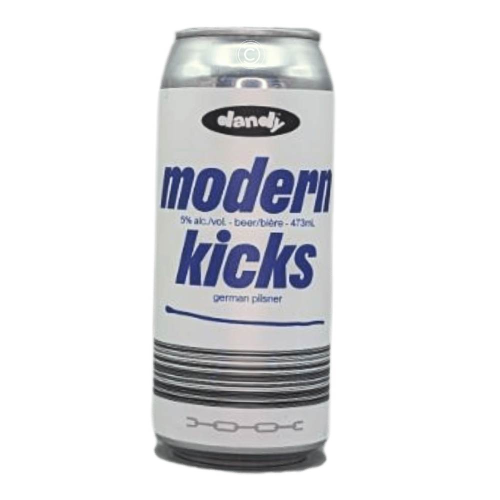 Modern Kicks German Pilsner by The Dandy Brewing Company, beer label