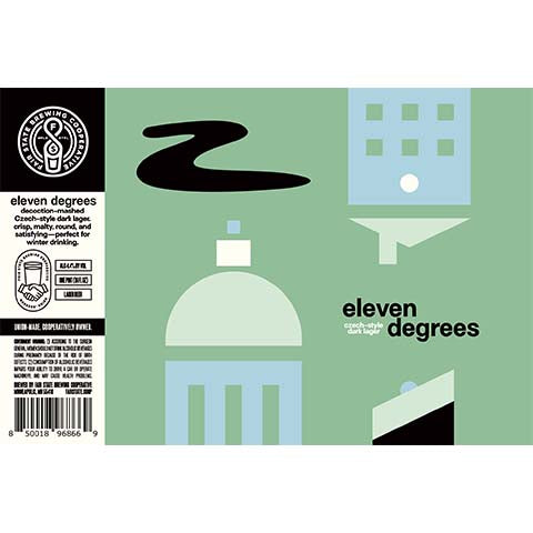 Fair State Eleven Degrees Dark Lager by Fair State Brewing Cooperative, beer label