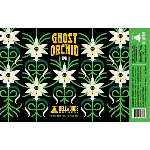 Bellwoods Ghost Orchid IPA by Bellwoods Brewery, beer label