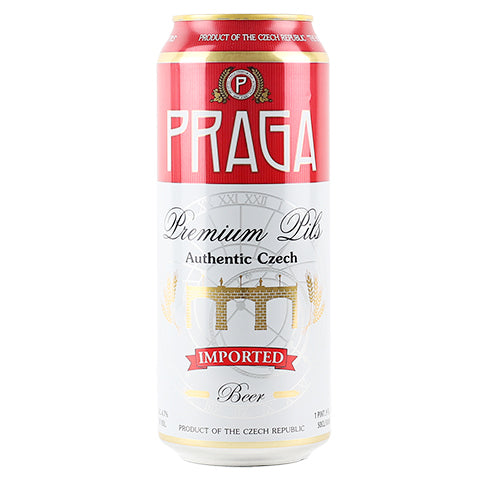Praga Premium Pils by Praga, beer label