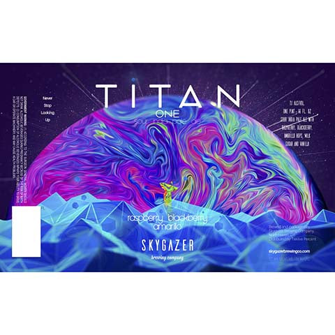 Skygazer Titan One Sour IPA by SKYGAZER Brewing Co, beer label