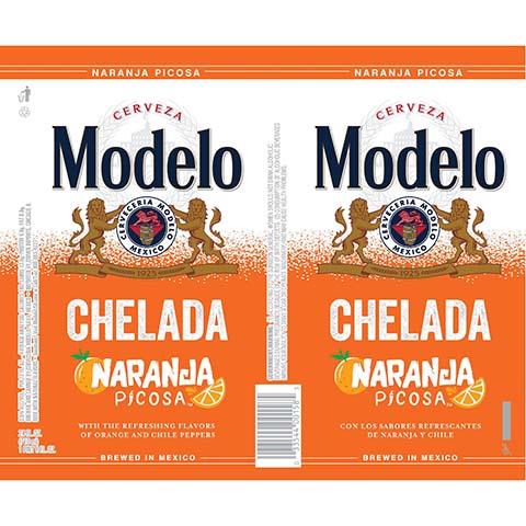 Modelo Chelada Naranja Picosa by Crown Imports LLC, beer label