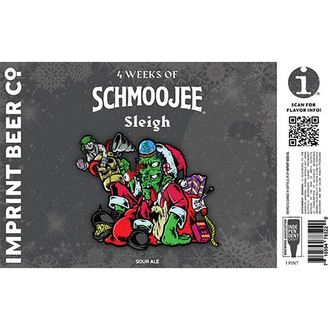 Imprint 4 Weeks Of Schmoojee Sleigh Sour by Imprint Beer Company, beer label