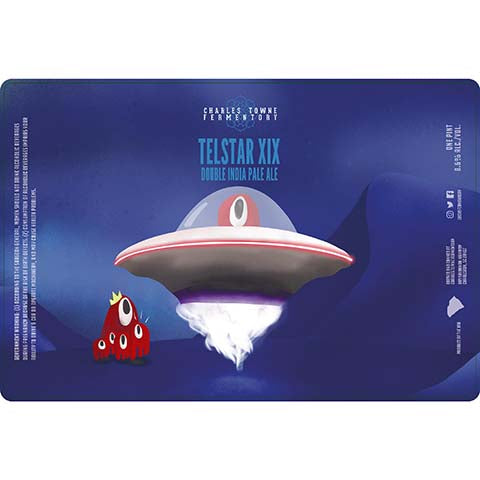 Charles Towne Fermentory Telstar XIX DIPA by Charles Towne Fermentory, beer label