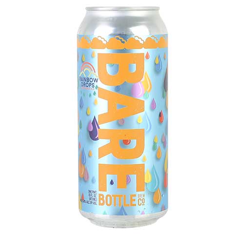 Barebottle Rainbow Drops Hazy Pale Ale by Barebottle Brewing Company, beer label