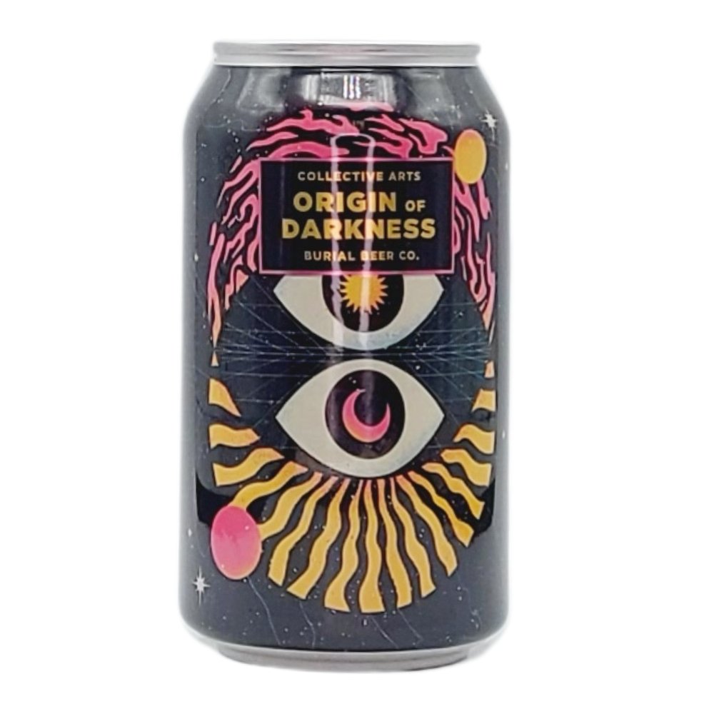 Origin of Darkness - Burial Collab by Collective Arts Brewing, beer label