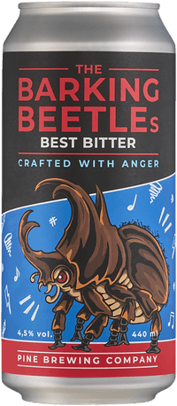 The Barking Beetle´s Best Bitter by Pine Brewing Company, beer label