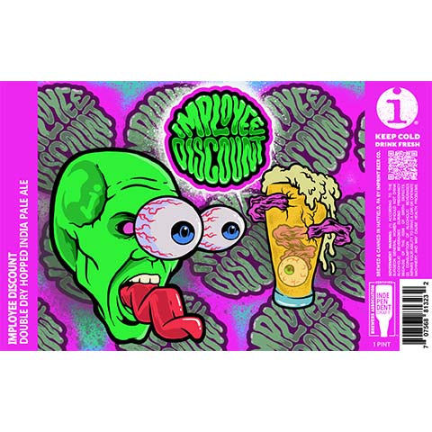 Imprint Imployee Discount DDH IPA by Imprint Beer Company, beer label