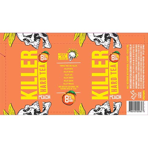 Flying Dog Killer Peach Hard Tea by Flying Dog Brewery, beer label